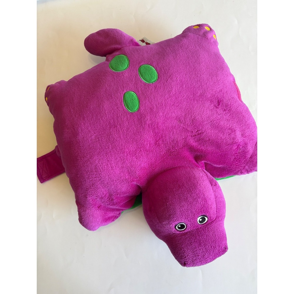 Pillow Pets Barney the Dinosaur Plush Purple T-Rex Stuffed Animal 2011 Lyons Y2K - Picture 2 of 14